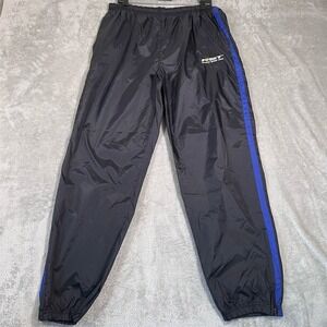 VTG Nautica Sport Tech NST Track Pants Men's Small Black Windbreaker‎ Elastic